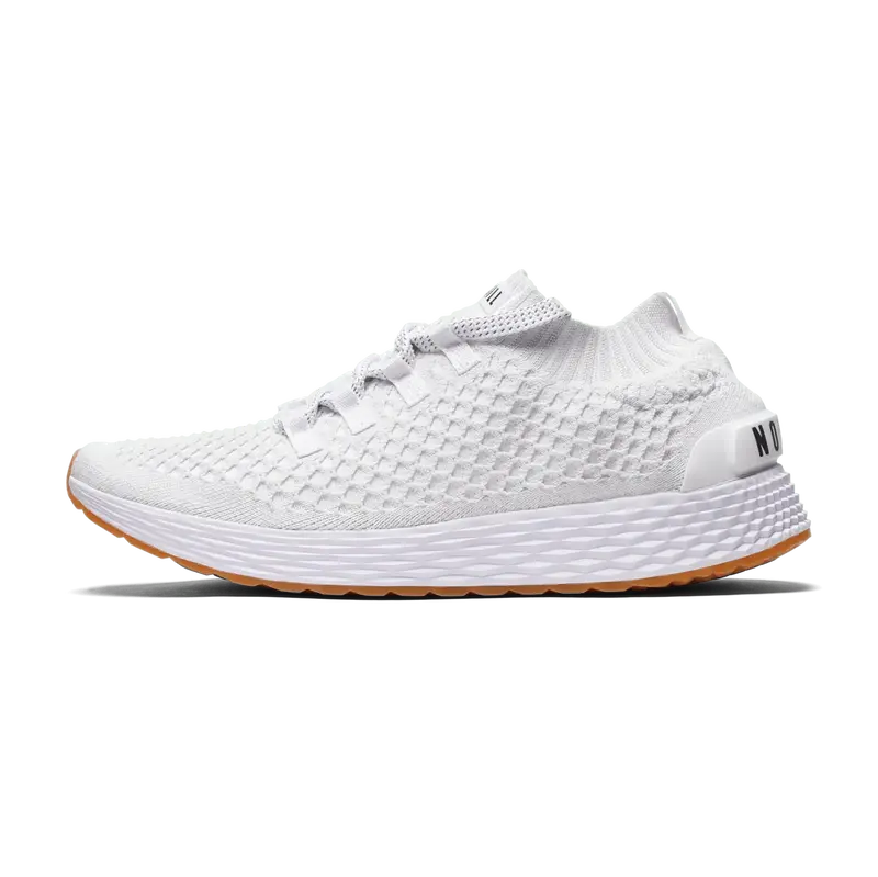 NOBULL Women's Allday Knit Shoe in White - Everyday Sneaker, Casual Footwear