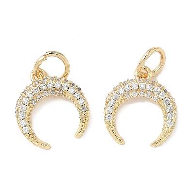 Brass Micro Pave Cubic Zirconia Pendants