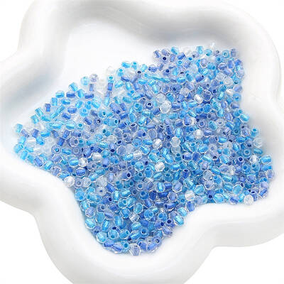 100Pcs Transparent Glass Beads