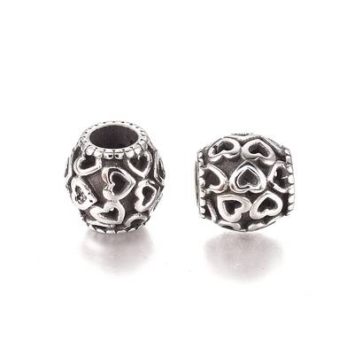 304 Stainless Steel European Beads