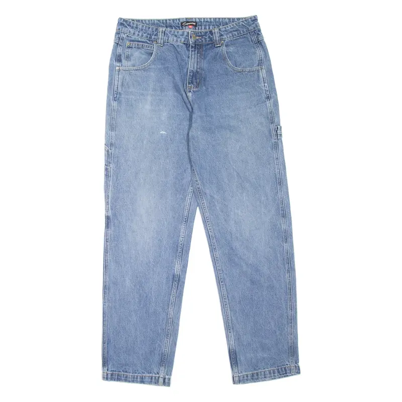 SUPERCREW Carpenter Mens Jeans Blue Relaxed Tapered W33 L31