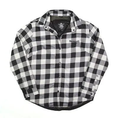 MALPARIDOS Jacket Black Relaxed Check Lumberjack Womens S