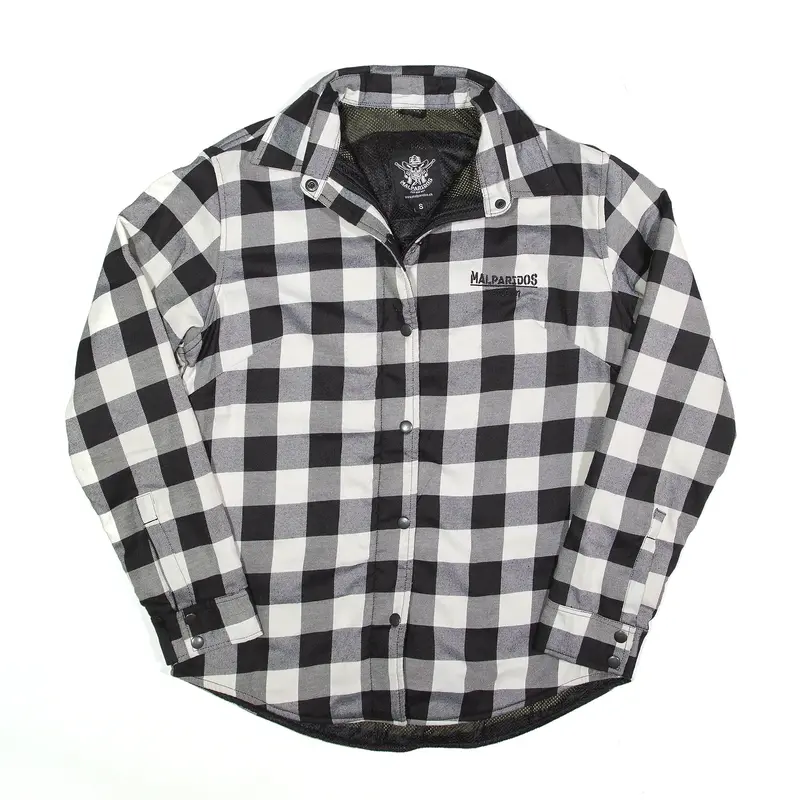 MALPARIDOS Jacket Black Relaxed Check Lumberjack Womens S