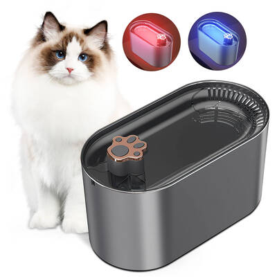 3L Automatic Pet Water Fountain, Ultra-Quiet Dispenser with LED Light for Dogs & Cats, Filtered Pet Drinking Station