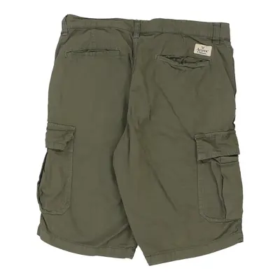 Avirex Cargo Shorts - 32W 11L Khaki Cotton
