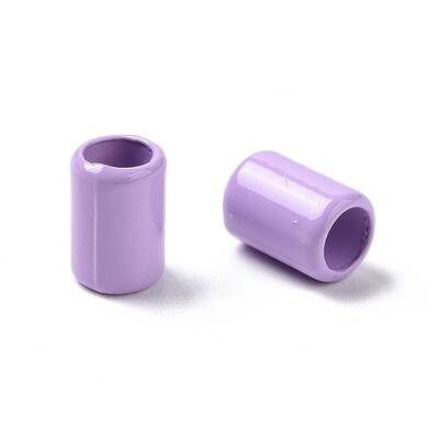 Column Rack Plating Spray Painted Alloy Beads for Jewelry Making