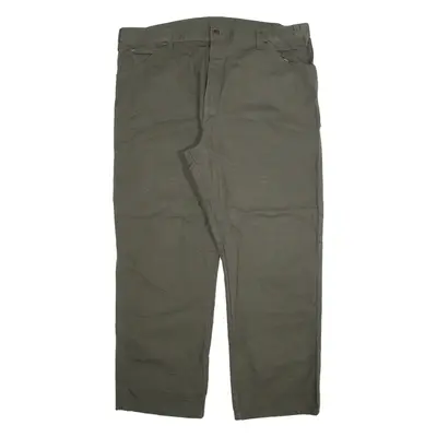 DICKIES Carpenter Workwear Mens Trousers Grey Regular Straight W44 L30