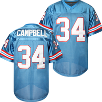 [dealsforyoudays] Jackson jersey #34 football Jersey,  Breathable, Embroidered Sports Shirt for Training & Competition, V-Nec...
