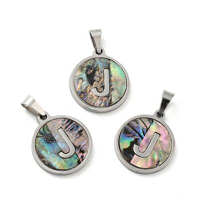 304 Stainless Steel with Paua Shell Pendants