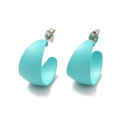 Non-Tarnish 304 Stainless Steel Chunky Stud Earrings