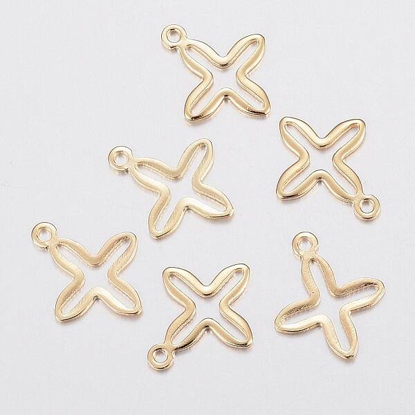 201 Stainless Steel Tiny Cross Charms