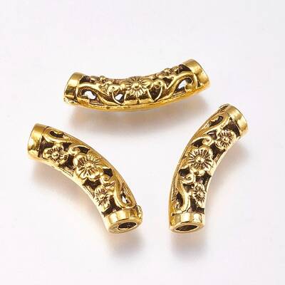 Alloy Tube Beads