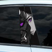 Cartoon Character Pattern Car Center Pillar Decal, Waterproof Vinyl Decal for Car B-pillar, Door Pillar, Ideal for Covering D...