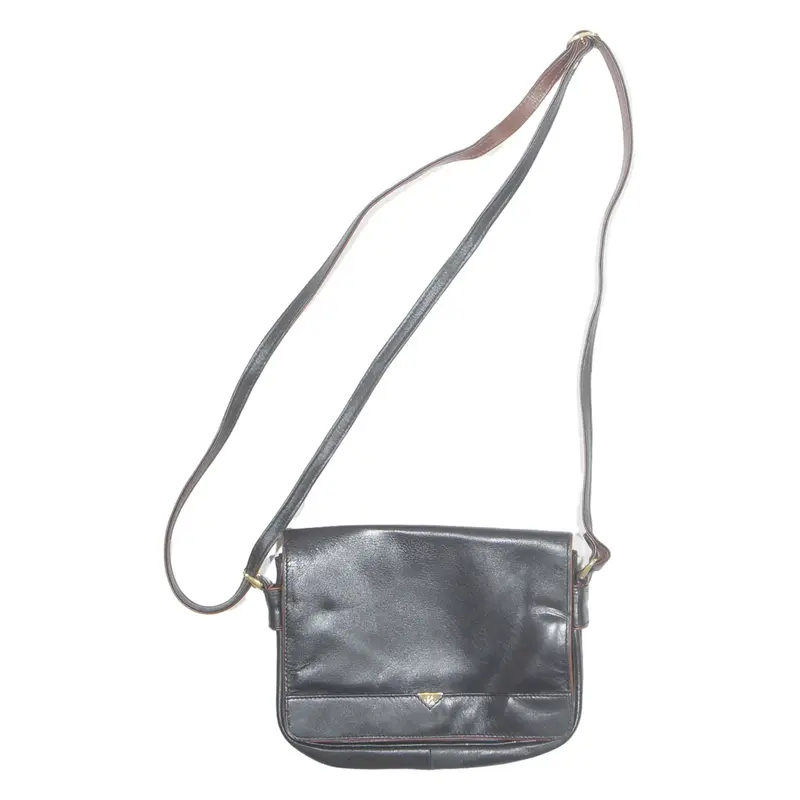 Womens Shoulder Bag Black Leather