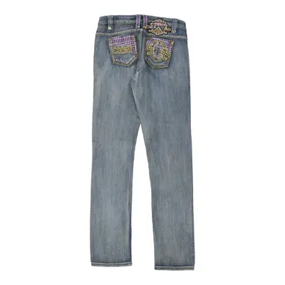 Coogi Embroidered Jeans - 32W UK 10 Blue Cotton