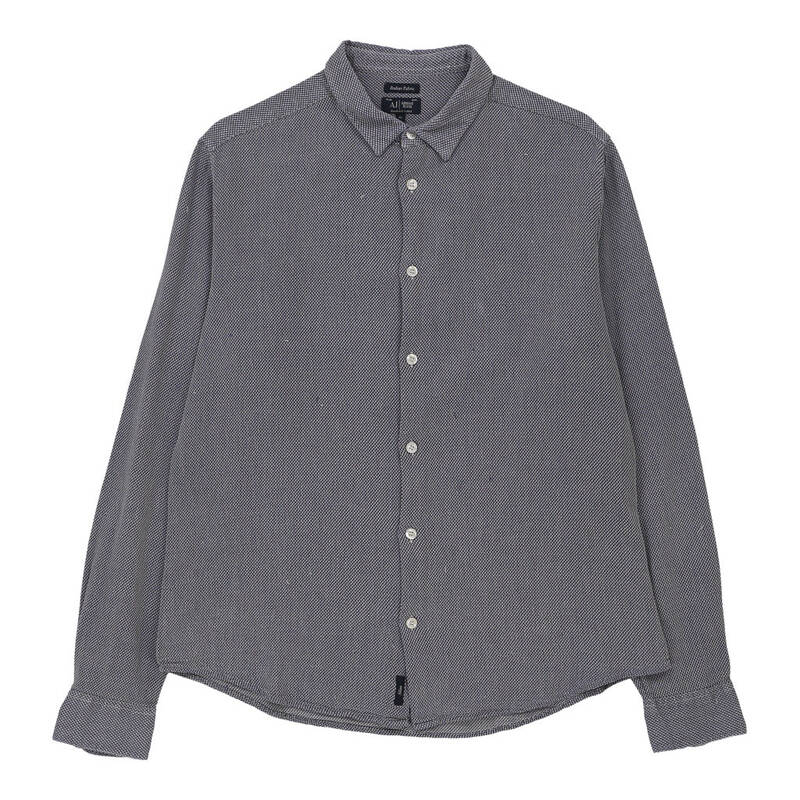 Armani Jeans Shirt - XL Blue Cotton
