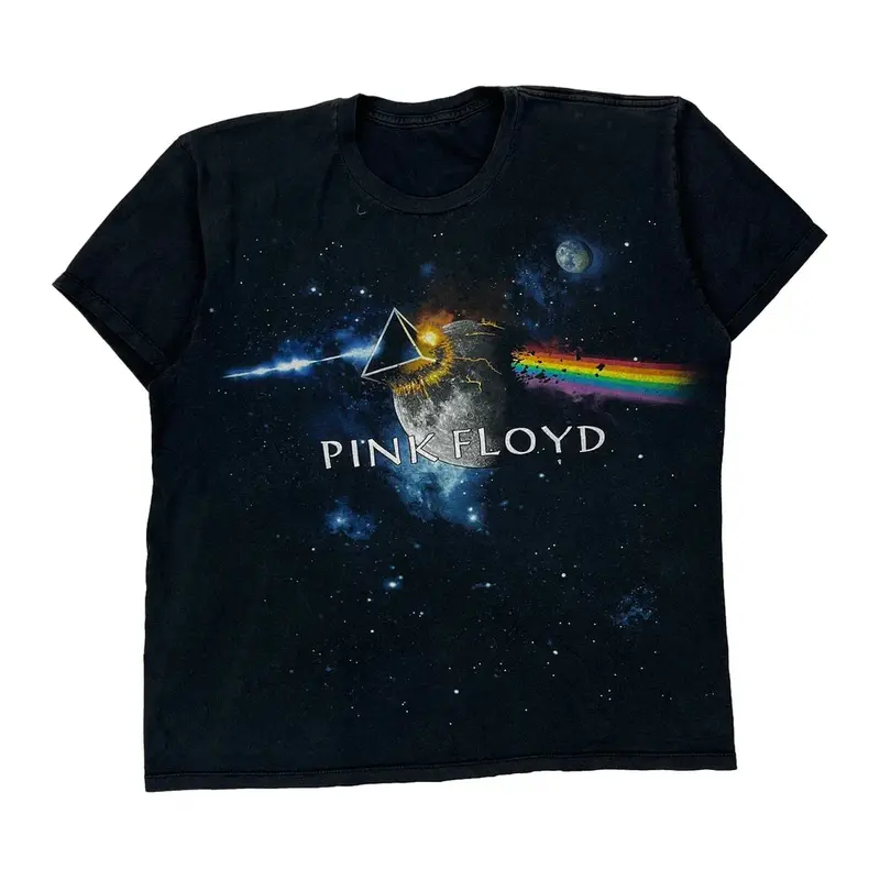 Pink Floyd Single Stitch Band T-Shirt - Large Black Cotton