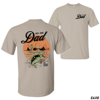 Reel Cool Dad Fishing T-Shirt - Vintage Bass Design, Casual Short Sleeve, 100% Cotton, Classic Style, Perfect Gift for Fisher...