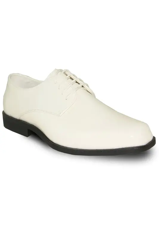 Mens Ivory Dress Shoes - Cream Dress Shoe Sarno Ivory Vangelo Tuxedo Shoes–