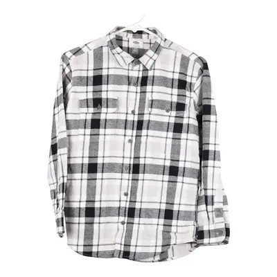 Age 14-16 Old Navy Checked Shirt - XL White Cotton