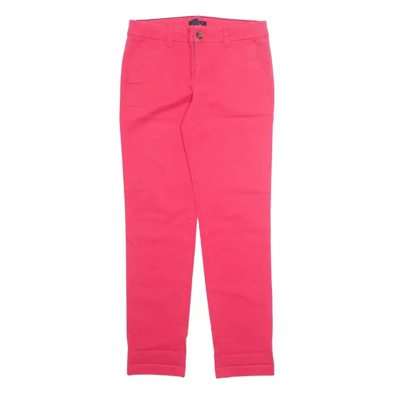TOMMY HILFIGER Chino Womens Trousers Pink Regular Tapered W30 L30