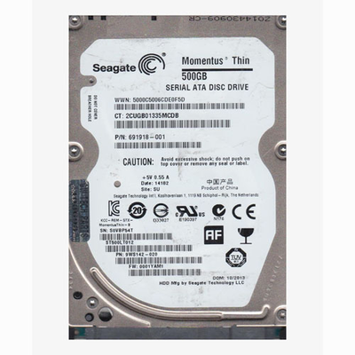 691918-001 HP 500GB 5400RPM SATA 3Gb/s 8MB Cache 2.5-inch Hard Drive