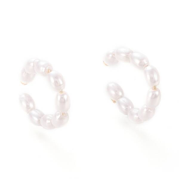 Brass Cuff Earrings