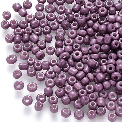 6/0 Baking Paint Glass Round Seed Beads