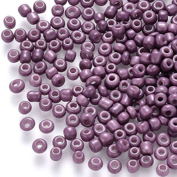 6/0 Baking Paint Glass Round Seed Beads