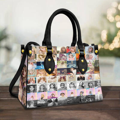 Vintage Taylor Swift Albums Leather Bag