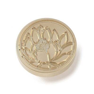 Golden Tone Wax Seal Brass Stamp Head