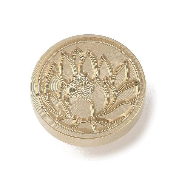 Golden Tone Wax Seal Brass Stamp Head