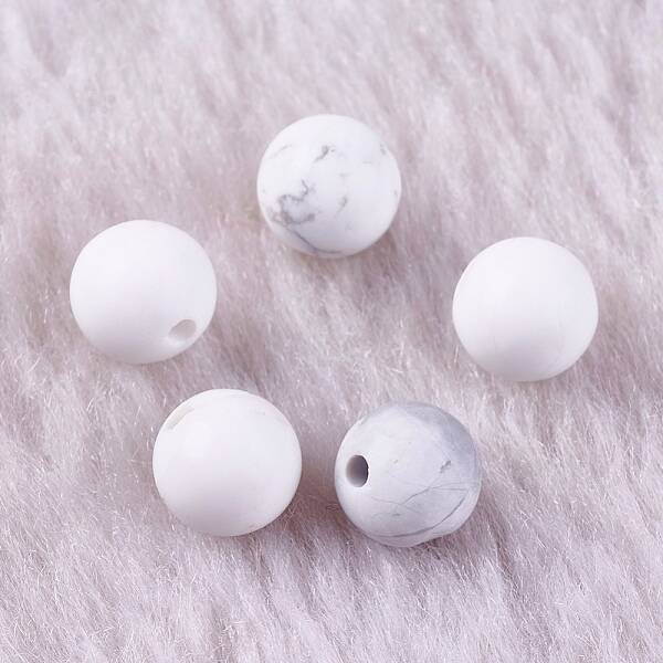 Natural Howlite Beads