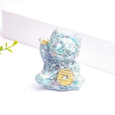 Resin Fortune Cat Display Decoration