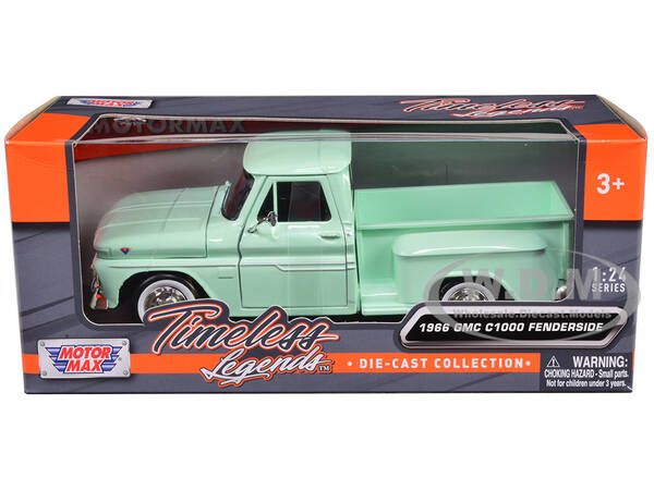 1966 GMC C1000 Fenderside Pickup Truck Light Green \