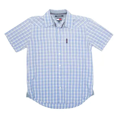 TOMMY JEANS Mens Shirt Blue Check L