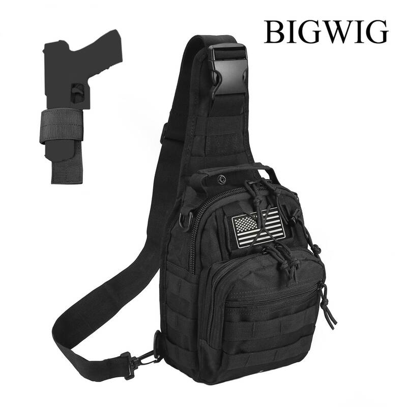 Tactical Compact EDC Shoulder Sling Bag for Men - Crossbody and Chest Pack for Travel, Camping, Trekking, Outdoor Sports