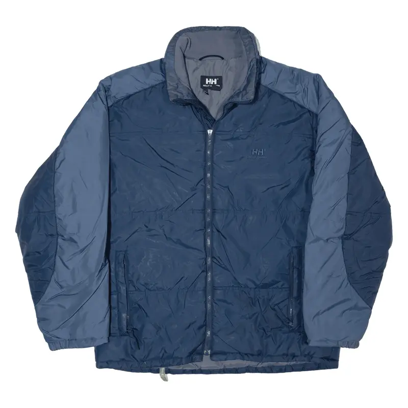 HELLY HANSEN Puffer Jacket Blue Nylon Mens L