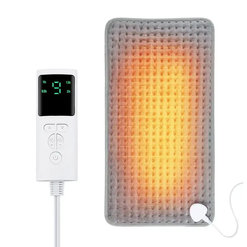 Electric Heating Pad, 9-level Temperature Control Heating Pad, Household Heating Pad with 4-level Timer for Home Office
