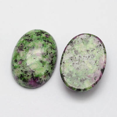 Natural Ruby in Zoisite Cabochons