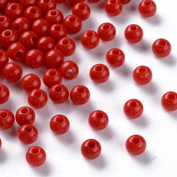 Opaque Acrylic Beads