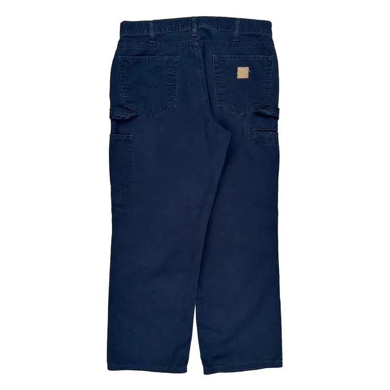 Carhartt Carpenter Trousers - 34W 29L Navy Cotton | Size: 34″ waist