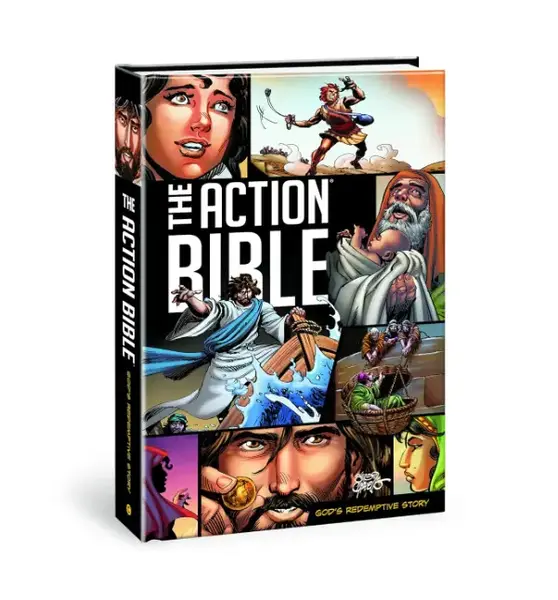 David C Cook The Action Bible God's Redemptive Story Hardcover Illustrated September 1 2020 Bible with 25 New Stories 23 Expa...