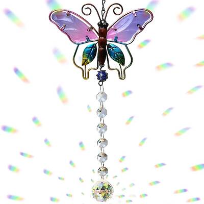 Crystal Ball Chandelier Suncatcher Prisms Hanging Ornament