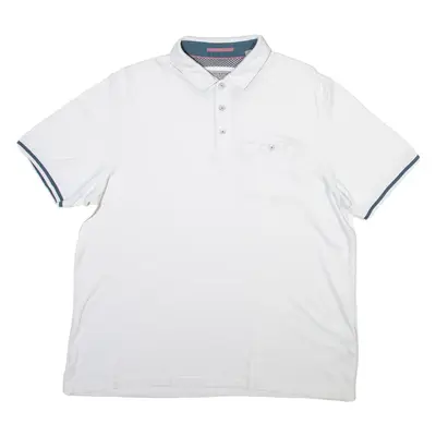 TED BAKER Mens Polo Shirt White XL