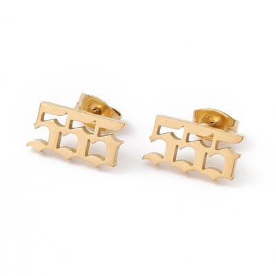 Number Earrings