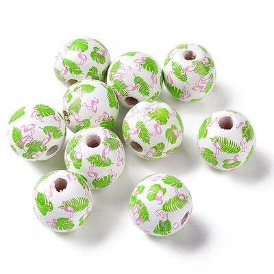 Summer Hawaii Theme Schima Wood European Beads