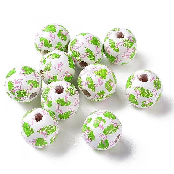 Summer Hawaii Theme Schima Wood European Beads