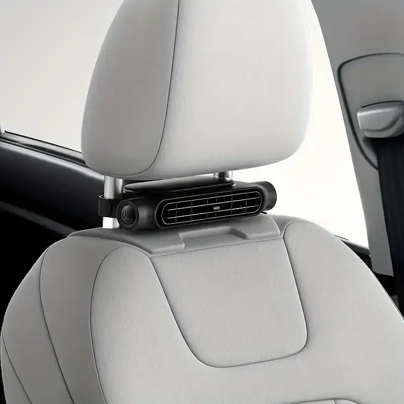 Portable Car Seat Fan, Usb Powered 3-speed Adjustable Cooling Fan for Headrest & Backrest, Suitable for Drivers & Passengers,...