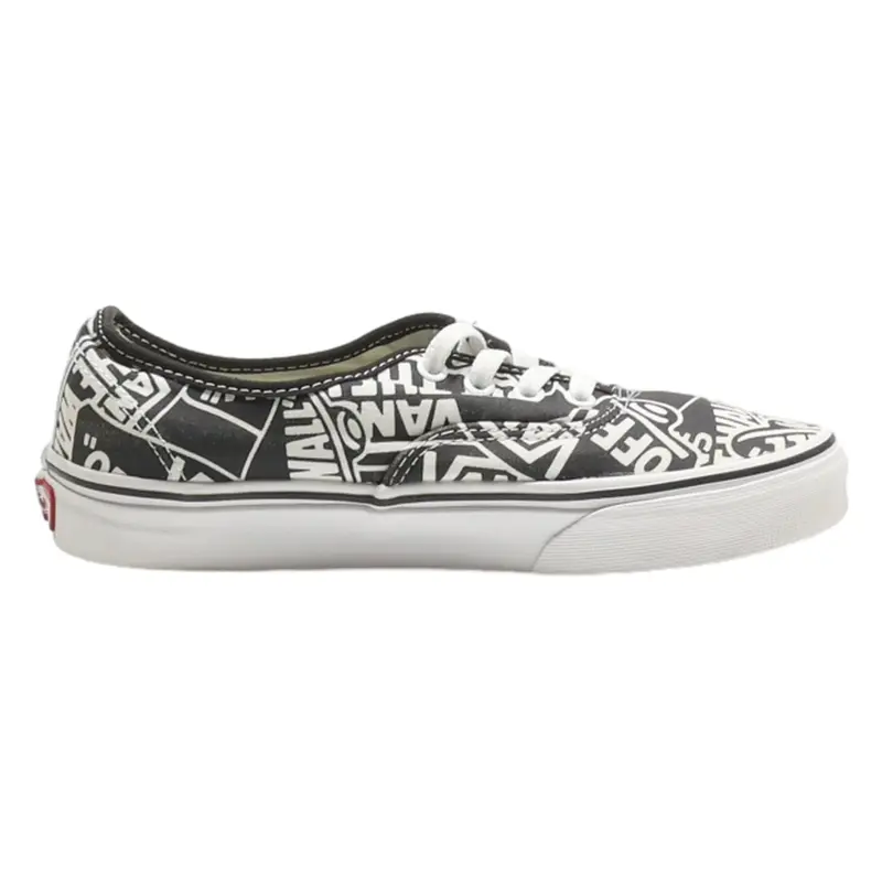 VANS Old Skool Low Top Trainers Black Canvas Womens UK 4.5